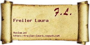 Freiler Laura névjegykártya